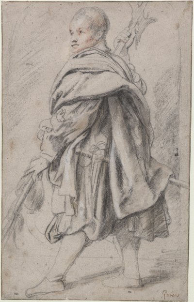 Estudio de alabardero de Peter Paul Rubens